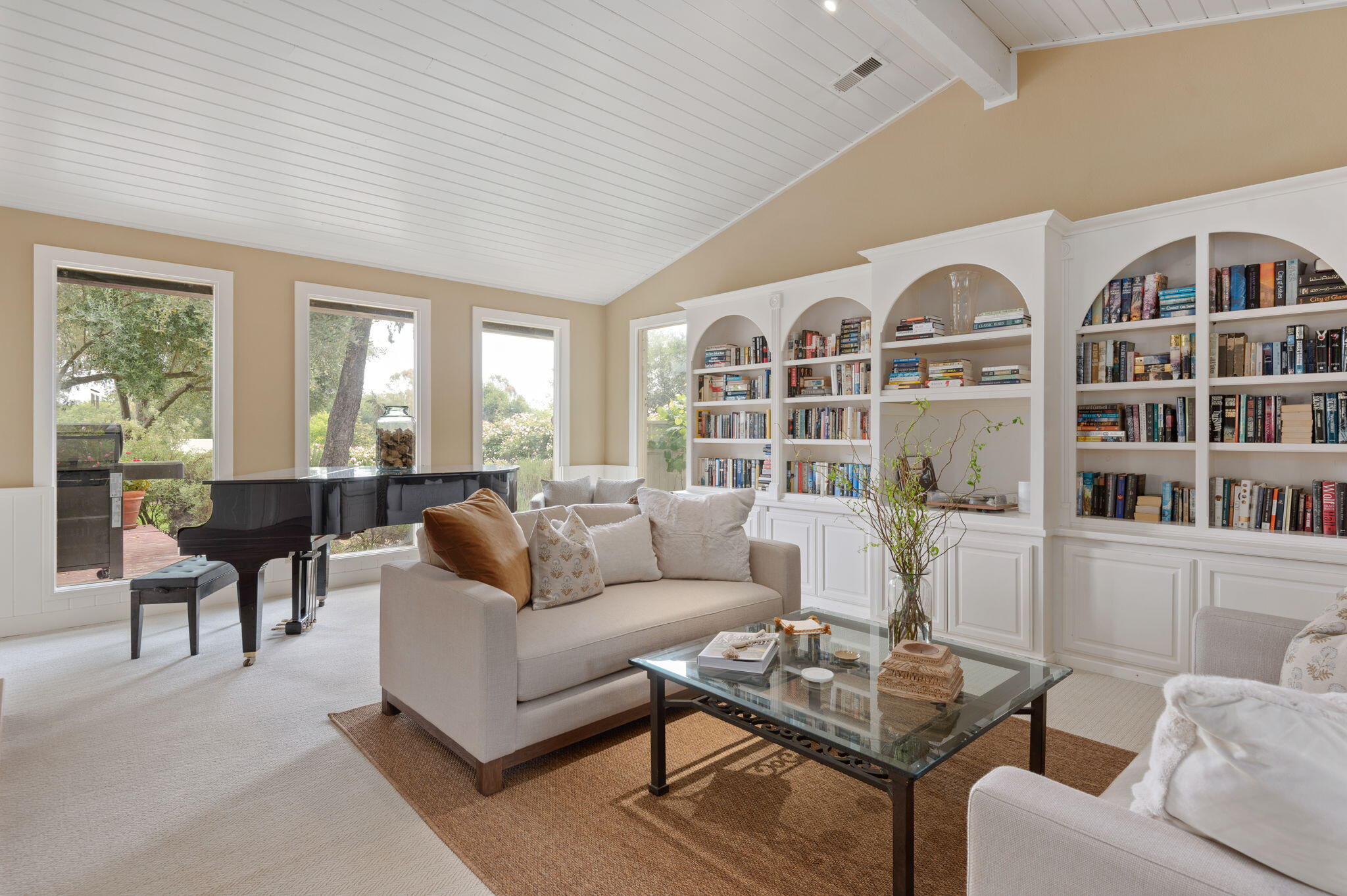 0 Still Meadow Road Solvang, CA 93463 - Photo 14 of 57 a living room with furniture and a book shelf