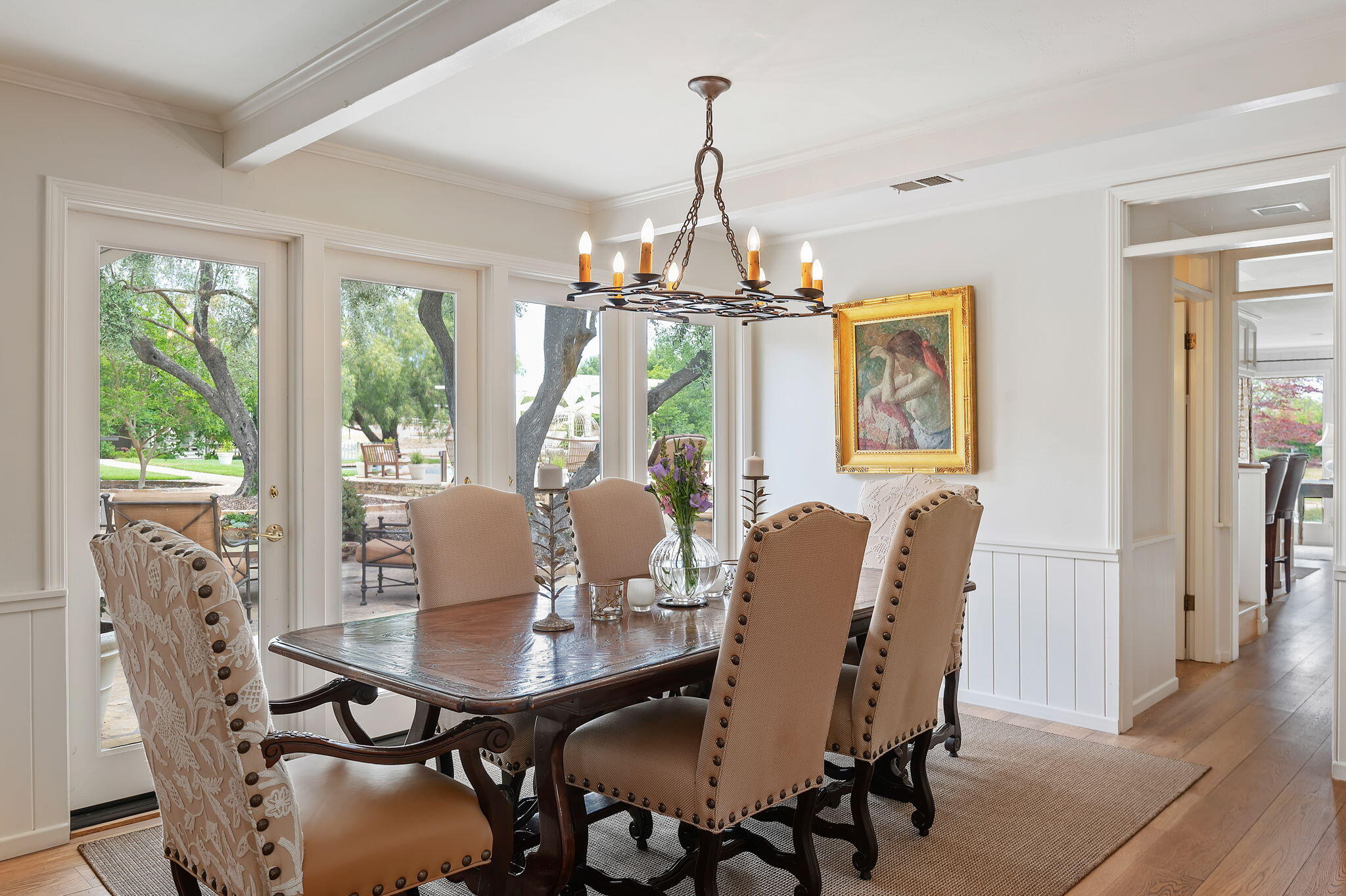 0 Still Meadow Road Solvang, CA 93463 - Photo 9 of 57 a view of a dining room with furniture wooden floor and chandelier