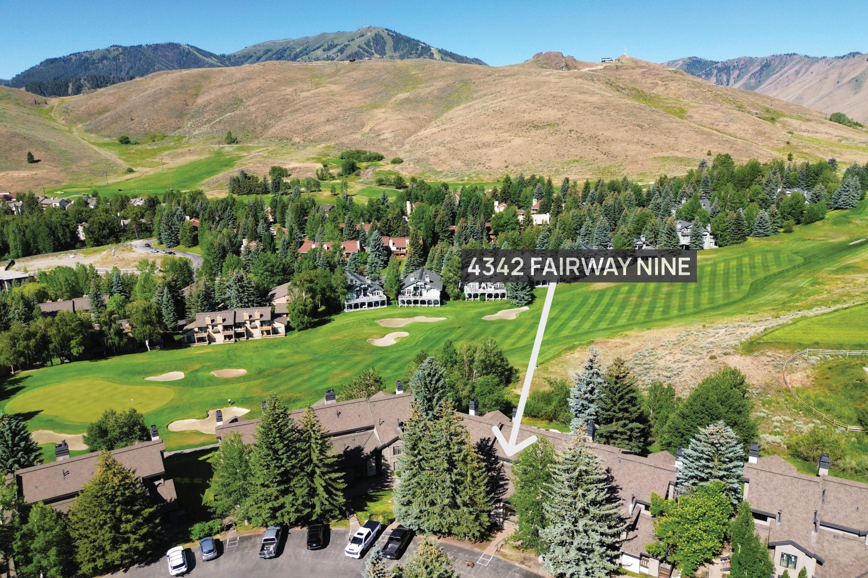 4342 Fairway Nine Road, Unit 4342 Sun Valley, ID 83353 - Photo 29 of 29 Aerial to GC w Label