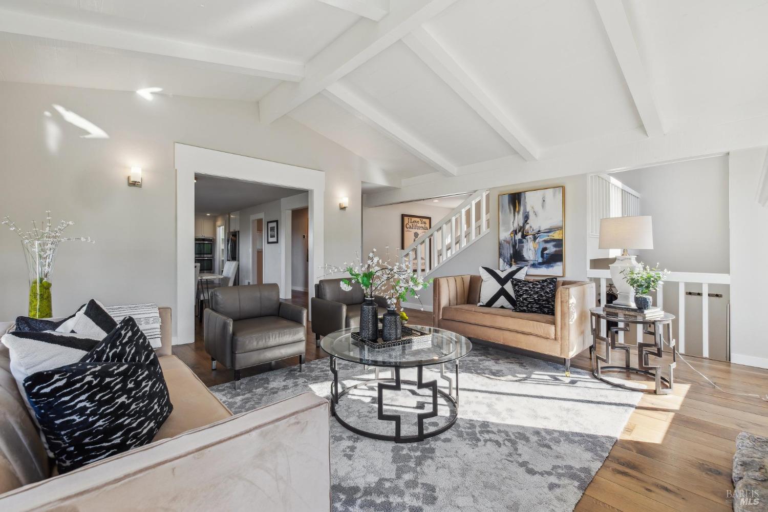 981 Greenhill Road Mill Valley, CA 94941 - Photo 15 of 91 a living room with furniture or couch and a potted plant