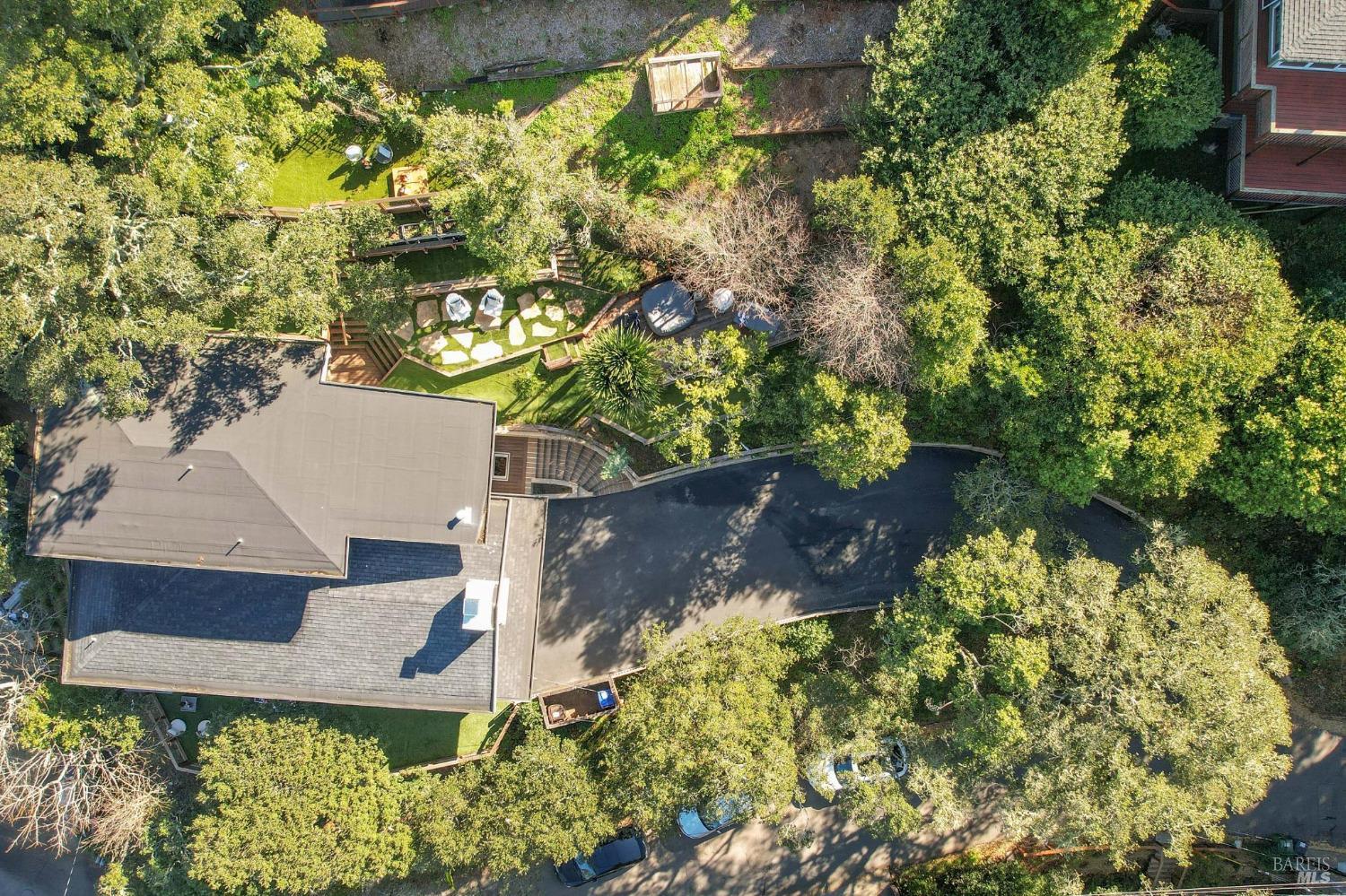 981 Greenhill Road Mill Valley, CA 94941 - Photo 4 of 91 an aerial view of a house