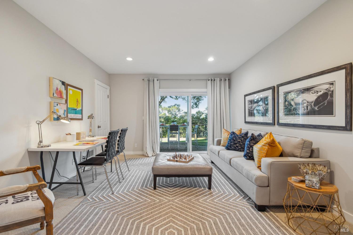 981 Greenhill Road Mill Valley, CA 94941 - Photo 50 of 91 a living room with furniture and a window
