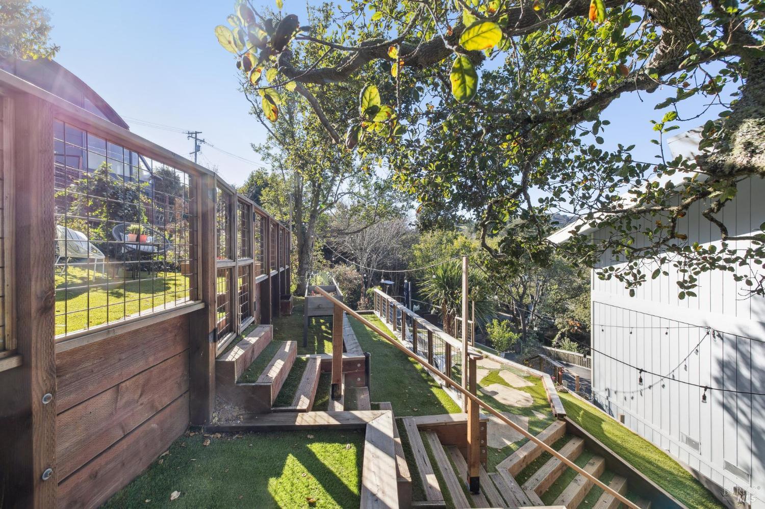981 Greenhill Road Mill Valley, CA 94941 - Photo 71 of 91 a view of a balcony with chairs