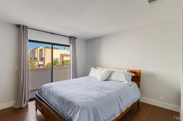 a city view with tall buildings