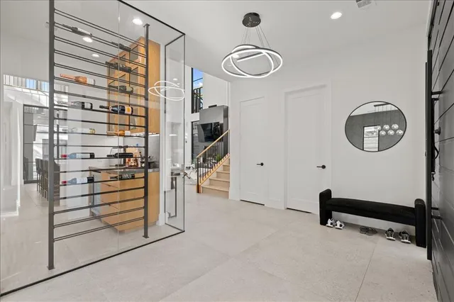 a view of a livingroom with furniture