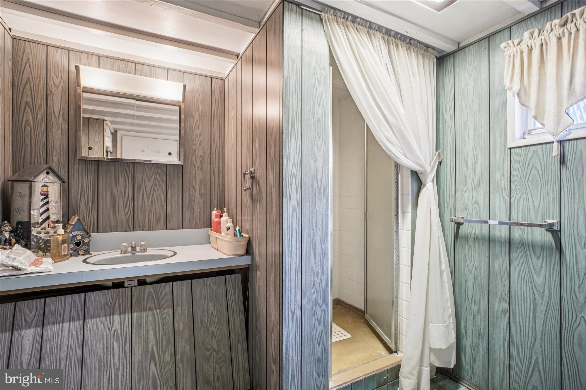 2627 Five Oaks Road Vienna, VA 22181 - Photo 66 of 111 a bathroom with a sink mirror and a shower