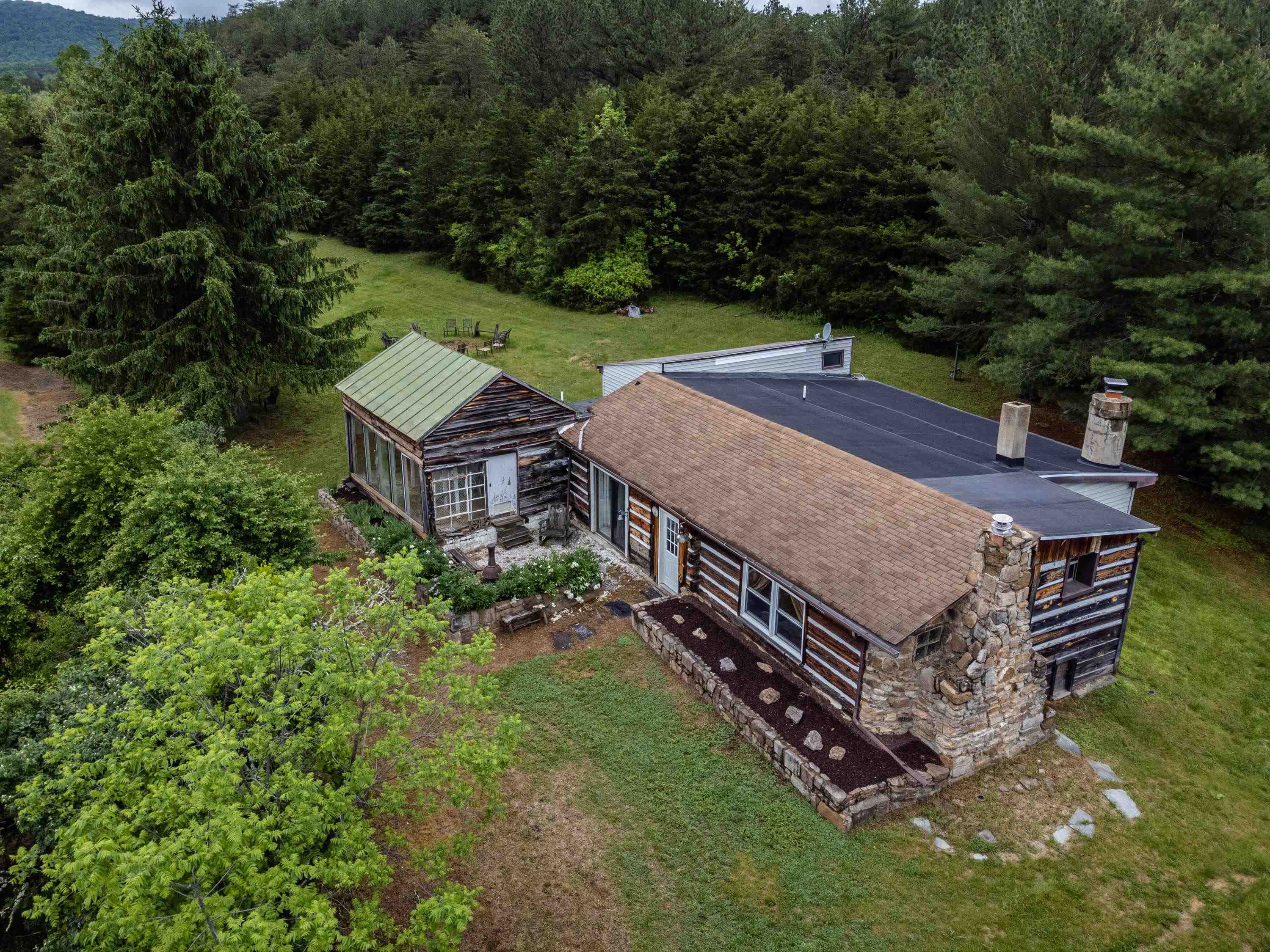 9881 Fort Valley Road Fort Valley, VA 22652 - Photo 49 of 75 an aerial view of a house with a big yard