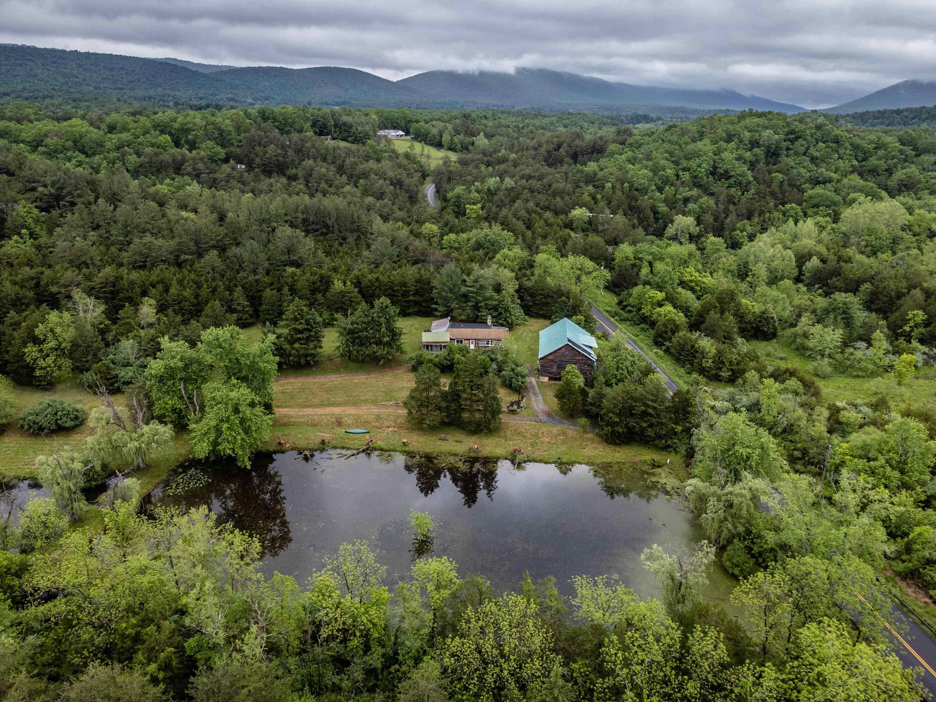 9881 Fort Valley Road Fort Valley, VA 22652 - Photo 51 of 75 an aerial view of a house with a yard