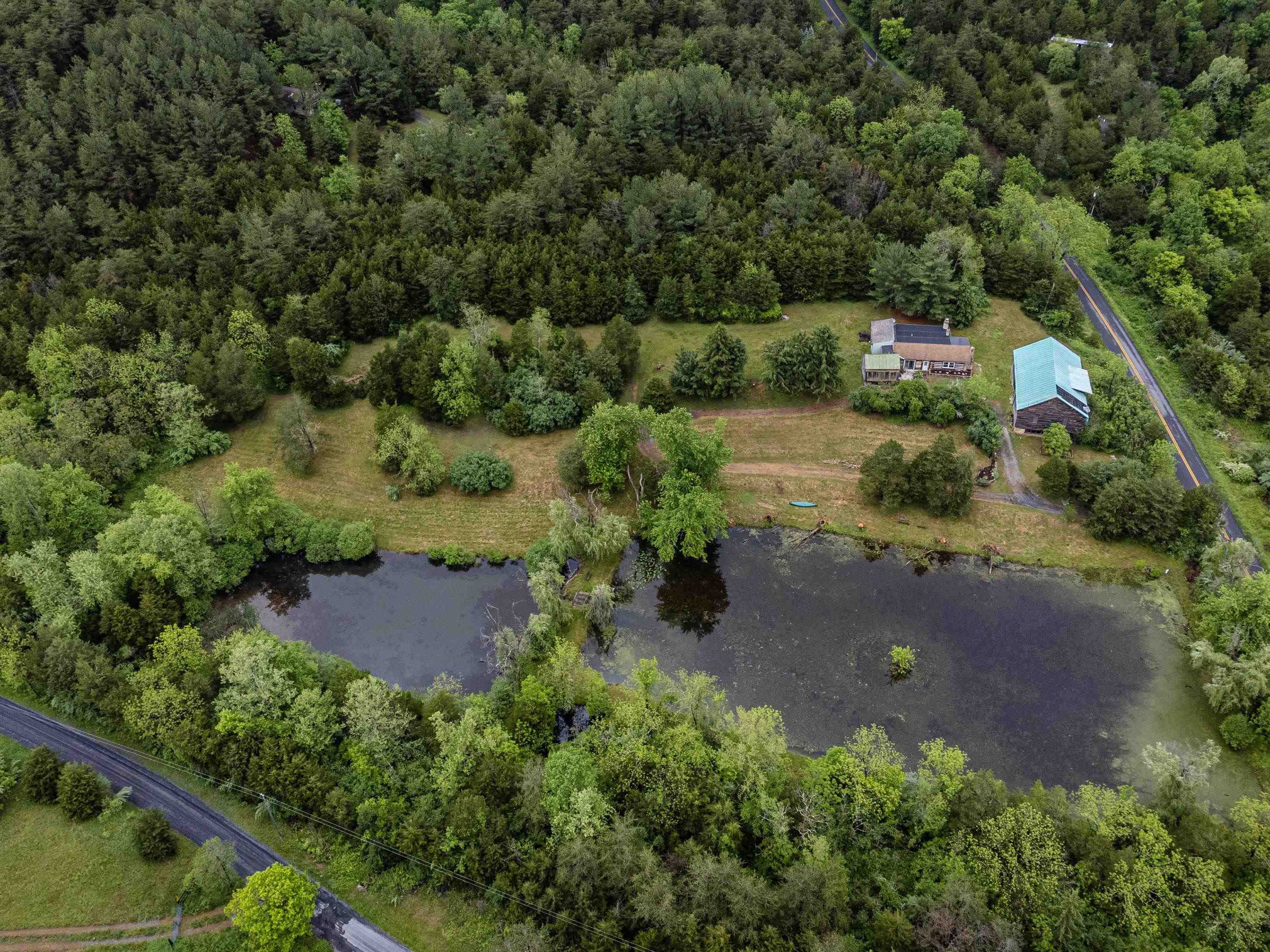 9881 Fort Valley Road Fort Valley, VA 22652 - Photo 52 of 75 an aerial view of residential house with outdoor space
