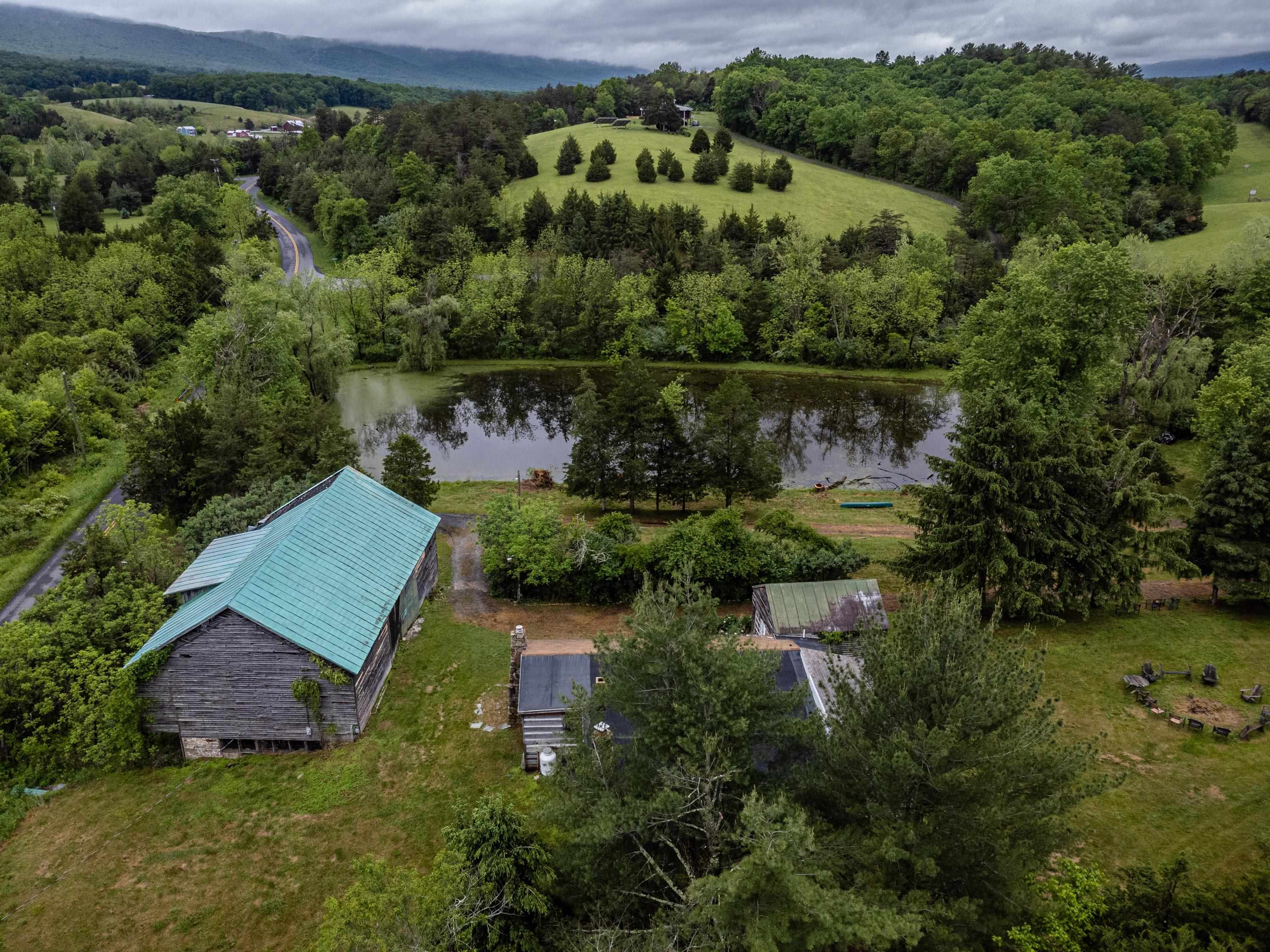 9881 Fort Valley Road Fort Valley, VA 22652 - Photo 69 of 75 an aerial view of a house with a yard