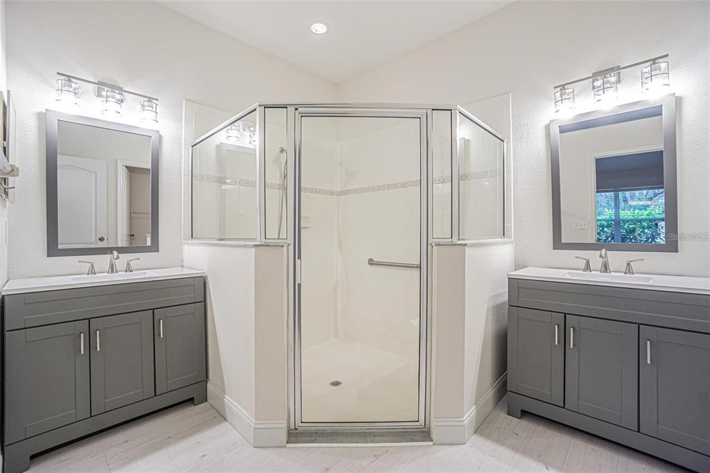 31912 Turkeyhill Drive Wesley Chapel, FL 33543 - Photo 12 of 27 a bathroom with a double vanity sink mirror and double