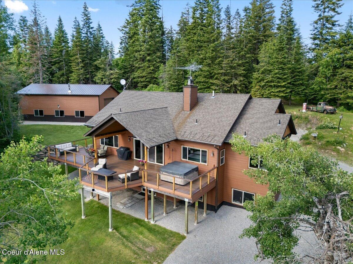 17378 North Freddi Road Rathdrum, ID 83858 - Photo 79 of 83 79-Aerial Back of Home