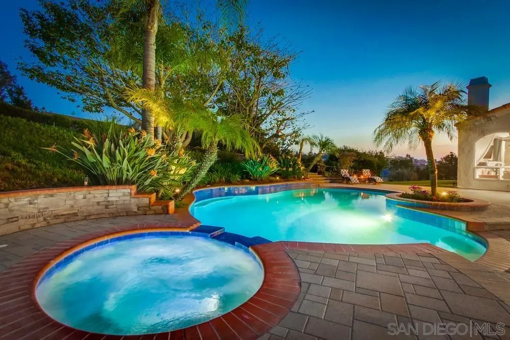 17843 Valle Verde Road Poway, CA 92064 - Photo 2 of 70 a view of a swimming pool with an outdoor space
