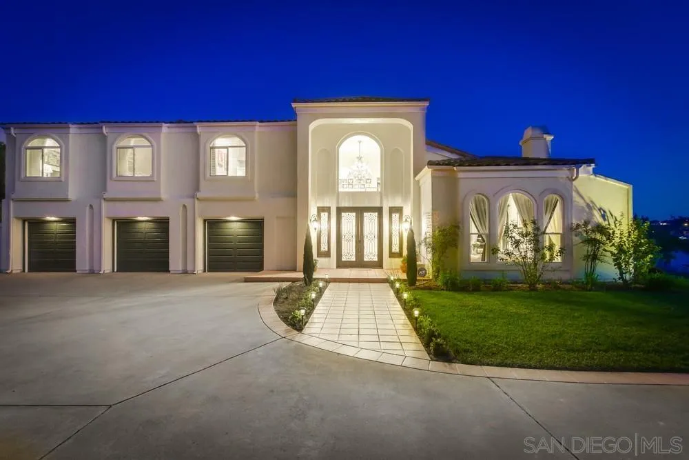 17843 Valle Verde Road Poway, CA 92064 - Photo 67 of 70 a front view of a house with garden