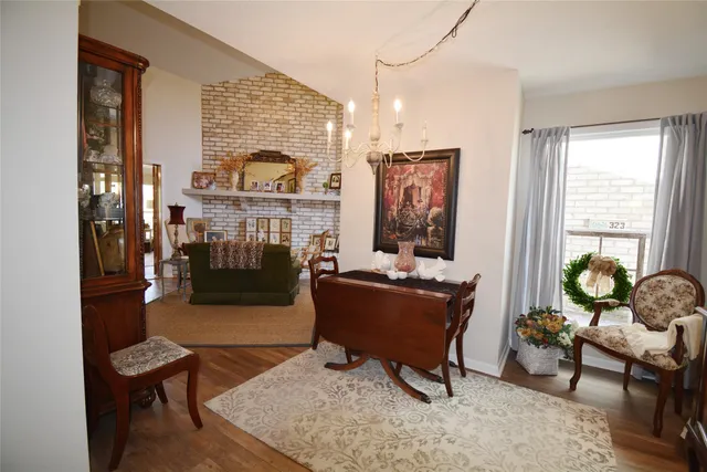 a living room filled with furniture