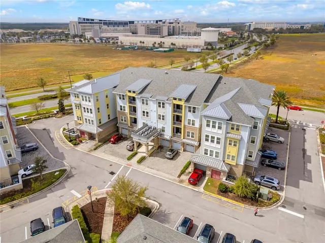 a view of a city with an ocean view