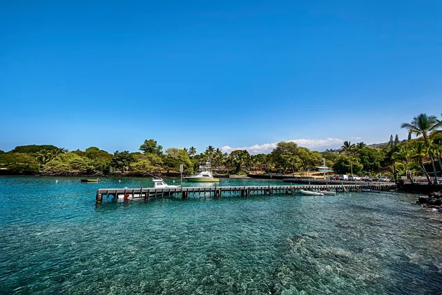 a view of a lake with houses in the back