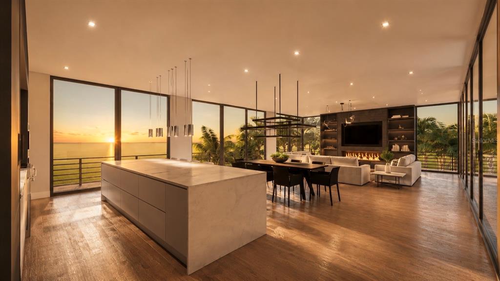 2542 Casey Key Road Nokomis, FL 34275 - Photo 8 of 14 a view of living room with furniture and flat screen tv