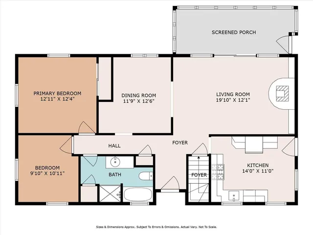 a view of an empty room with a sliding door and wooden floor