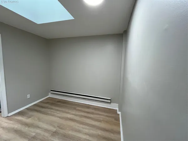 a view of a room with an empty space