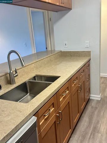 a close view of sink and tap