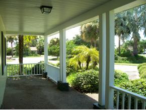903 South Riverside Drive Indialantic, FL 32903 - Photo 2 of 8 a view of a porch with a yard