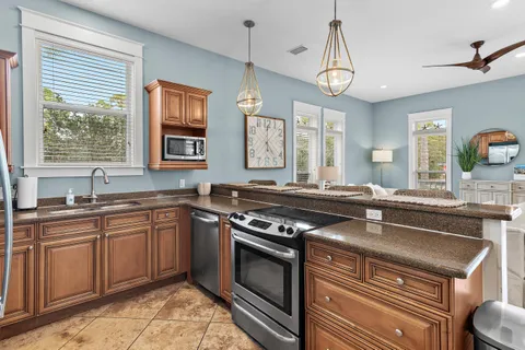 an aerial view of multiple house