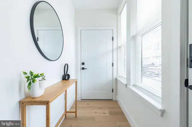 a view of a room with an empty space