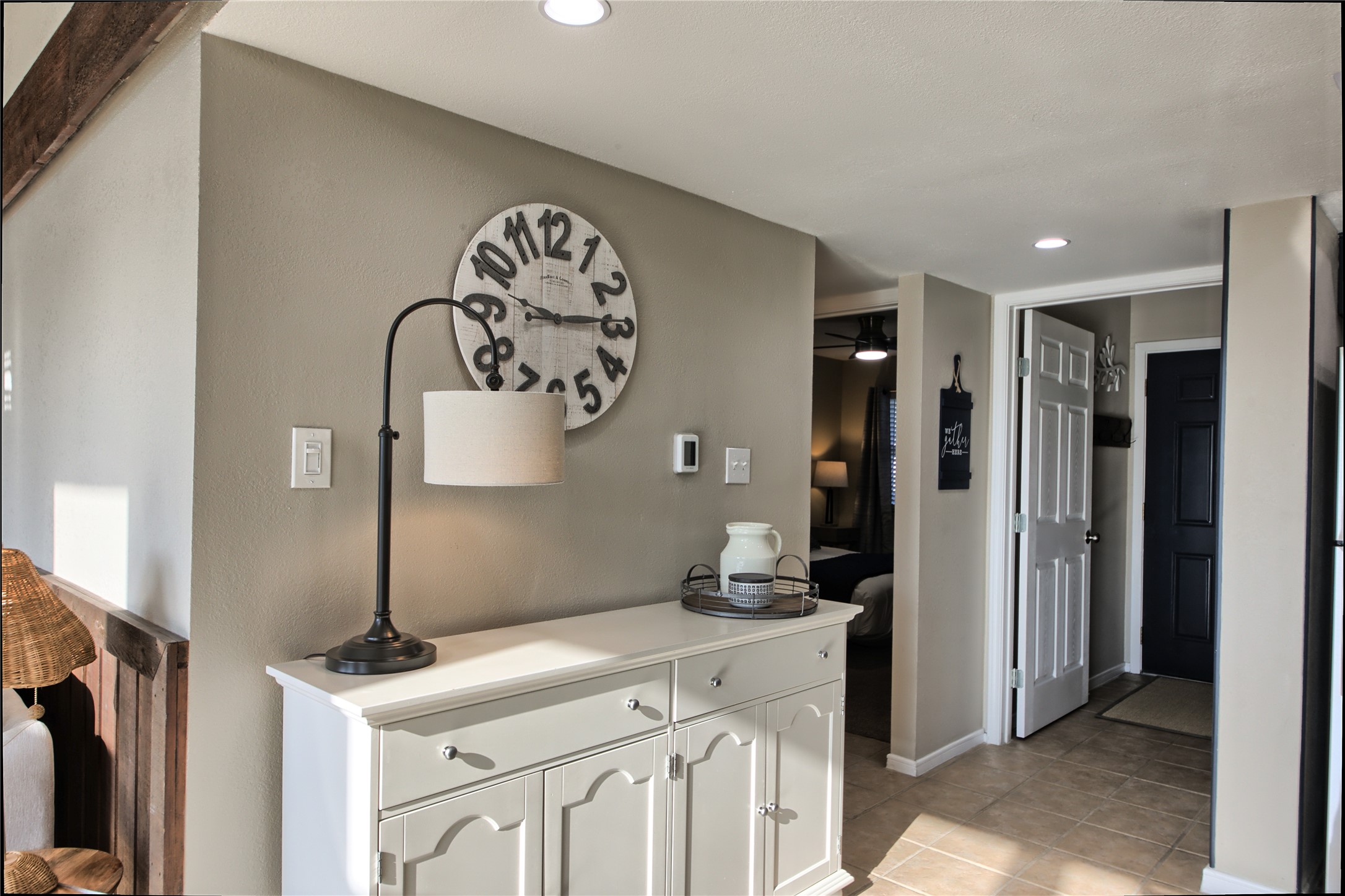 157 Comanche Point Leander, TX 78645 - Photo 5 of 36 a kitchen with a refrigerator and cabinets