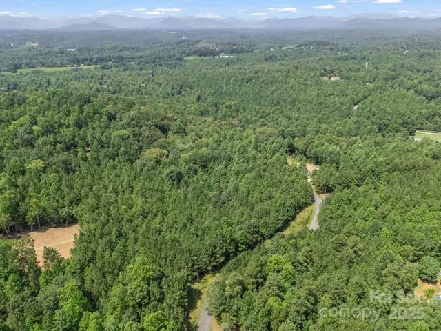 a view of a green field with lots of bushes