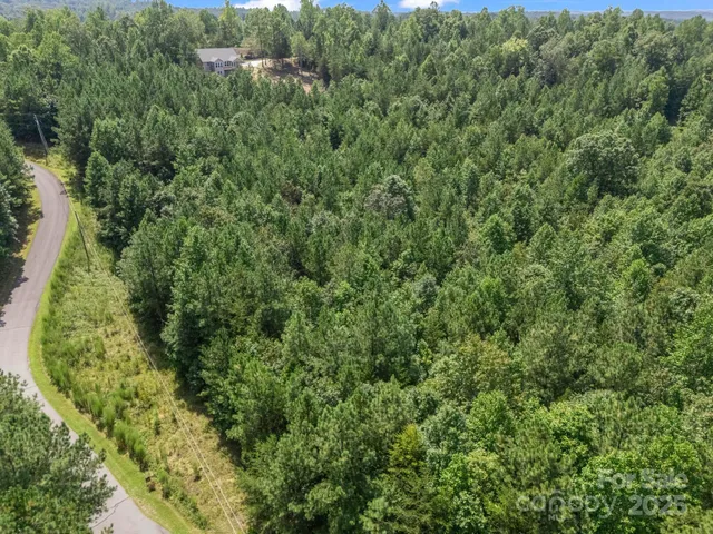 an aerial view of a houses with yard