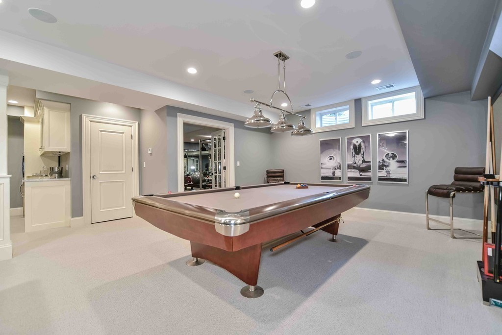 458 Heath Street Brookline, MA 02467 - Photo 25 of 28 a room with pool table and glass windows