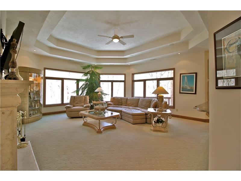 127 Hidden Valley Road Monroeville, PA 15146 - Photo 14 of 24 Family Room: 2nd view of Family Room. Gorgeous neutral carpeting and double Tray ceilings. Recessed lights & Whole house sound system. Central Vac system throughout home too.