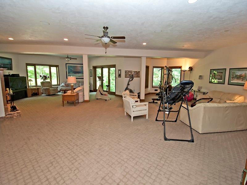 127 Hidden Valley Road Monroeville, PA 15146 - Photo 20 of 24 Gameroom: The finished game room is great for entertaining or extra room to roam. It is 39x28 and also has a large cedar closet & 51x28 storage utility room. Exterior doors lead to covered concrete patio and stairs to overlook picnic area.