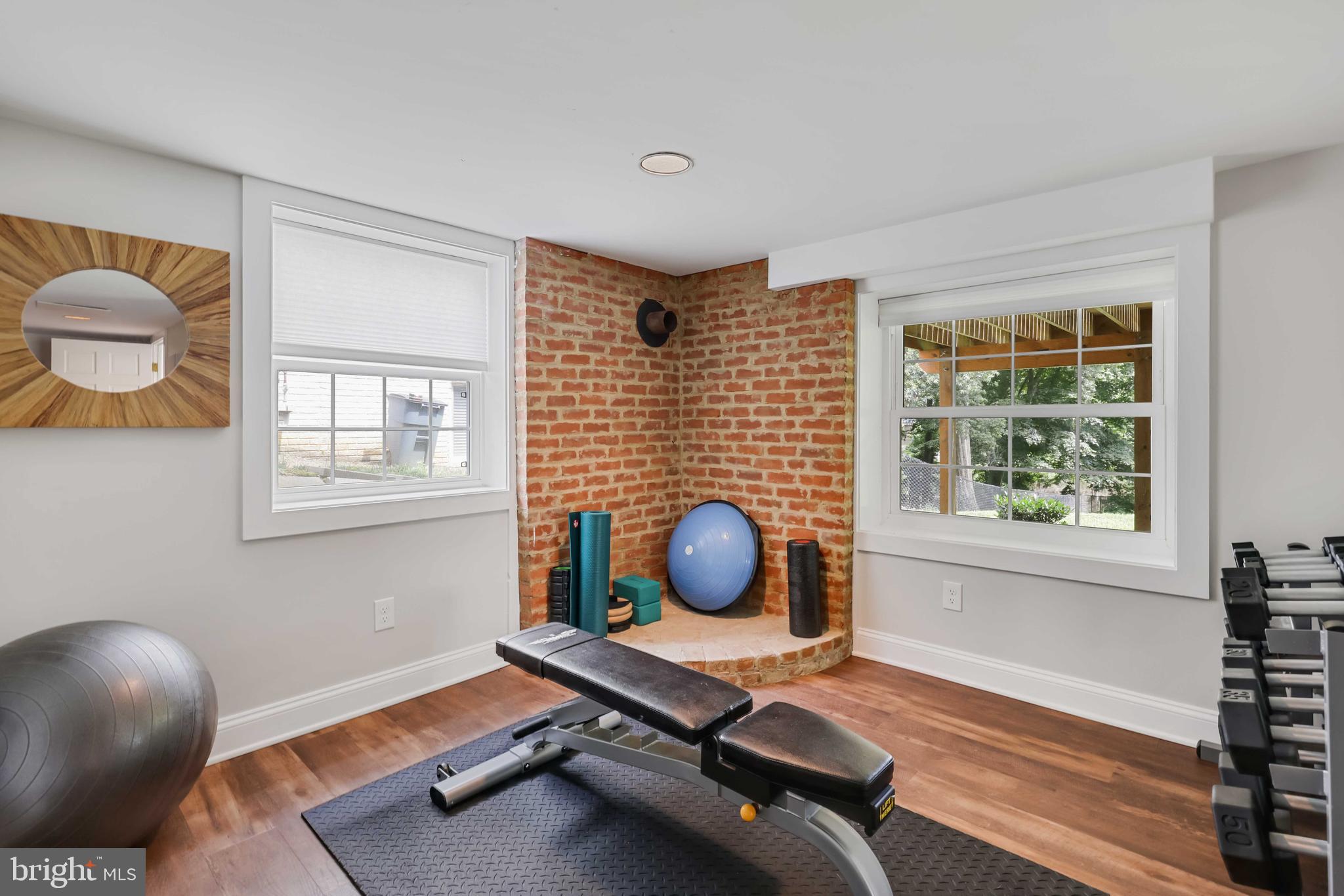 455 Schley Road Annapolis, MD 21401 - Photo 41 of 67 Brick hearth provides option for wood/pellet stove