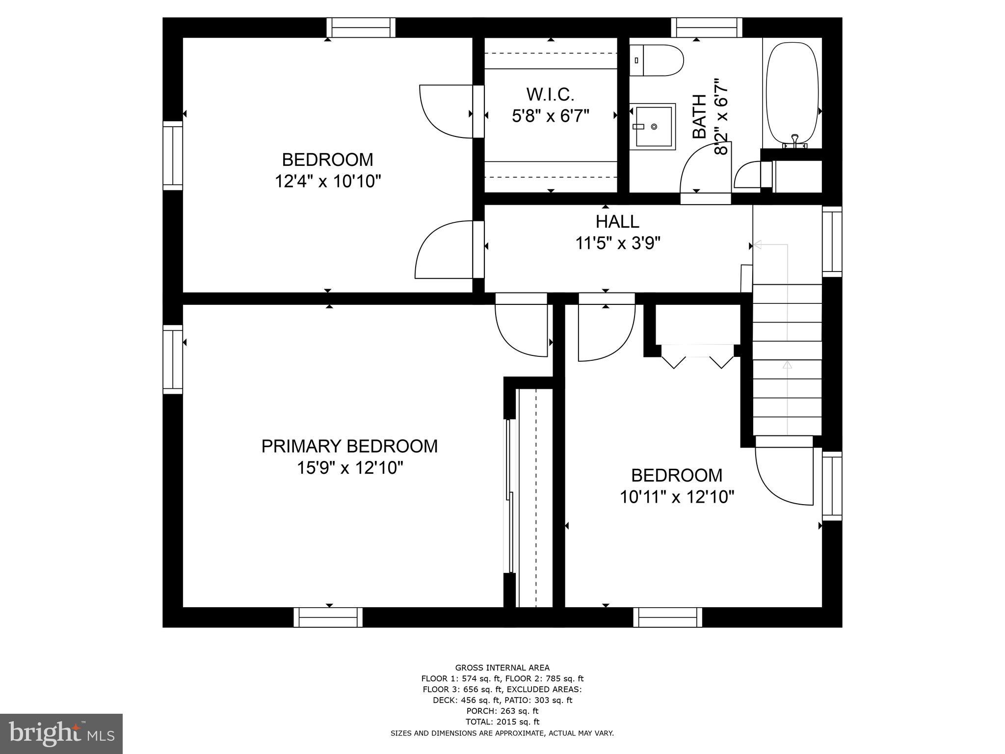 455 Schley Road Annapolis, MD 21401 - Photo 66 of 67 Upper level floor plan