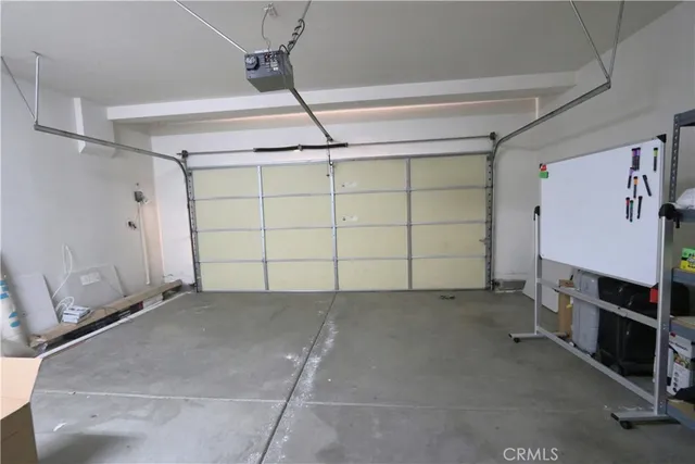 a view of a garage