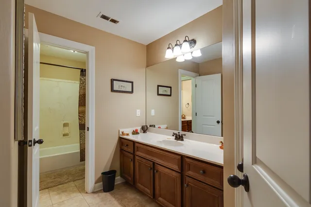 a outdoor space with lots of green space