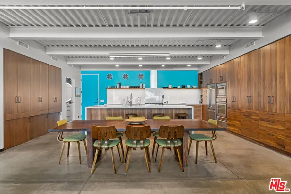 a outdoor space with furniture