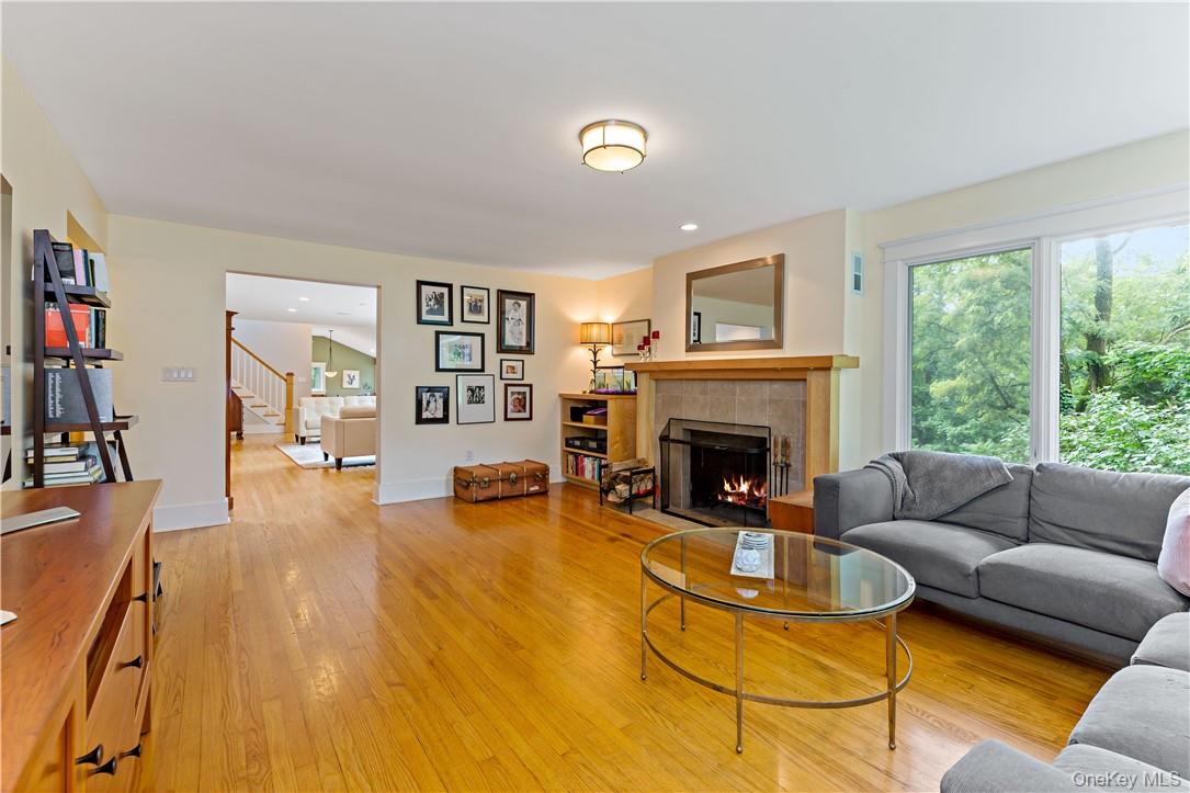 52 Old Manitou Road Garrison, NY 10524 - Photo 5 of 33 Living room with wood burning fireplace.