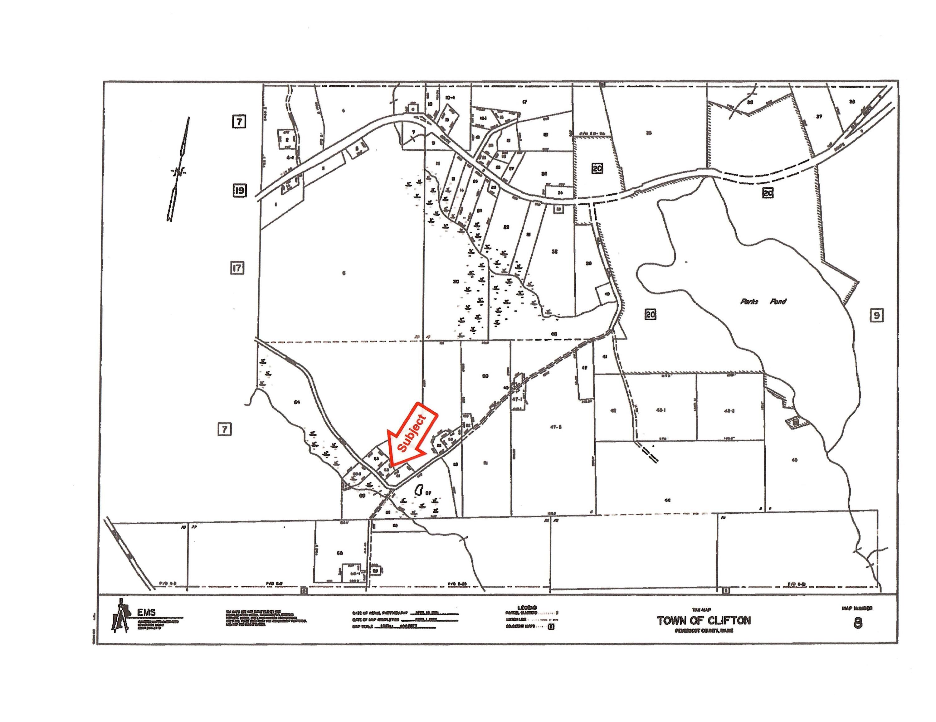 198 Bobcat Road Clifton, ME 04428 - Photo 1 of 1 bob cat tax map