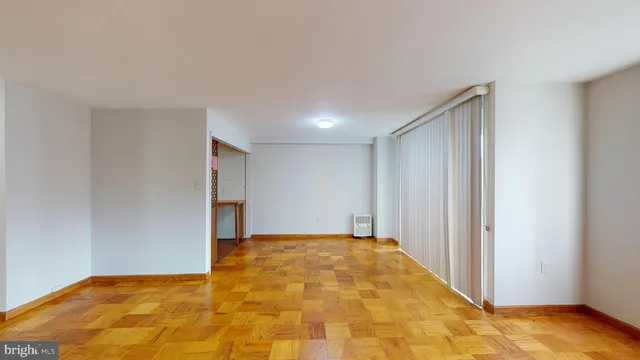 a view of a big room with a natural light