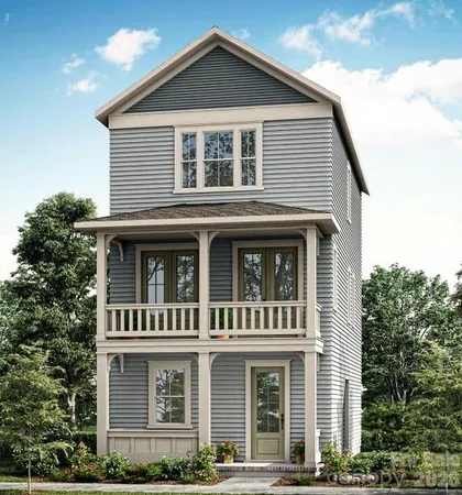 a front view of a house