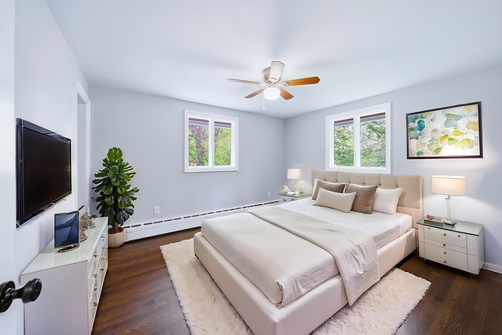 1 Ayrshire Road Worcester, MA 01604 - Photo 13 of 41 a bedroom with a large bed and a flat screen tv