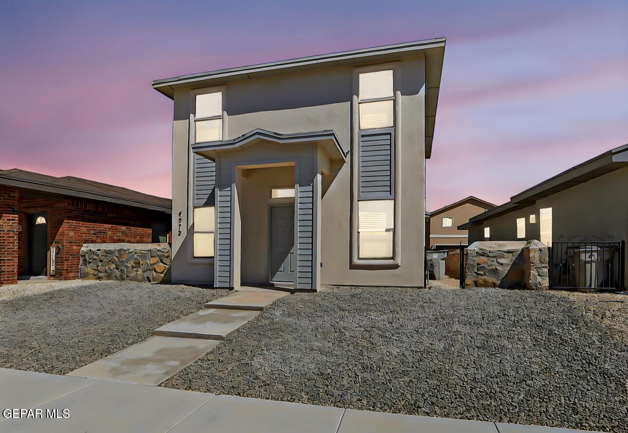 a view of a house with a outdoor space