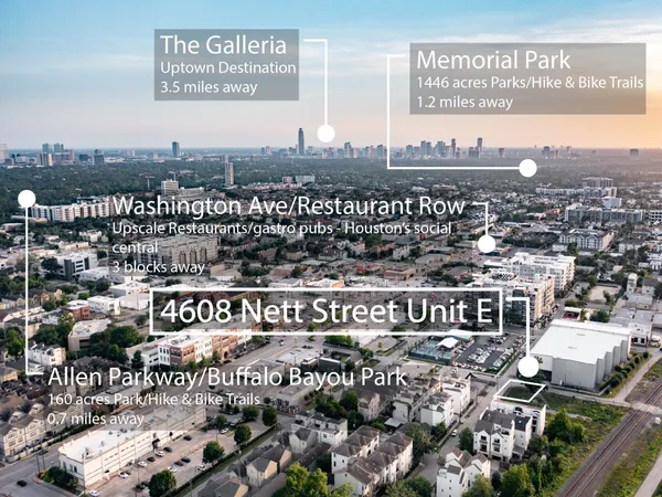 $529,990 | 4608 Nett Street, Unit E, Houston, TX 77007