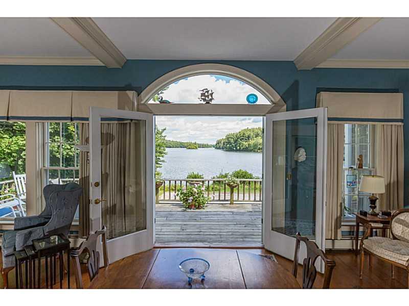 7 Pond Road Newcastle, ME 04553 - Photo 3 of 16 Great Room. French Doors opening to...