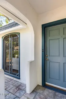 a view of front door of house