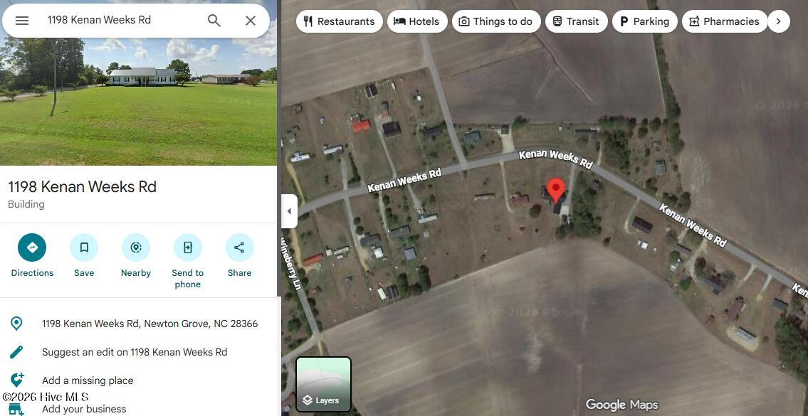 1198 Kenan Weeks Road Newton Grove, NC 28366 - Photo 43 of 43 GOOGLE MAPS