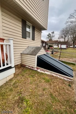 a house view with a garden